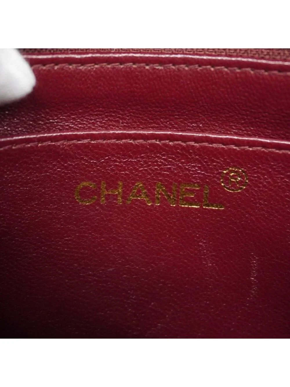 Chanel Shoulder Bag Quilted Lambskin Black Gold